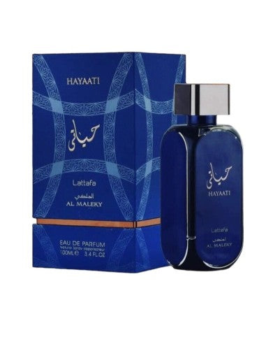 Perfume Árabe Hayaati Al Maleky – Lattafa 100ml | Perfume árabe para hombre elegante y sofisticado